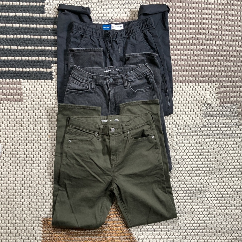 Lot of 3 Boy Size 14-16 Pants, no holes